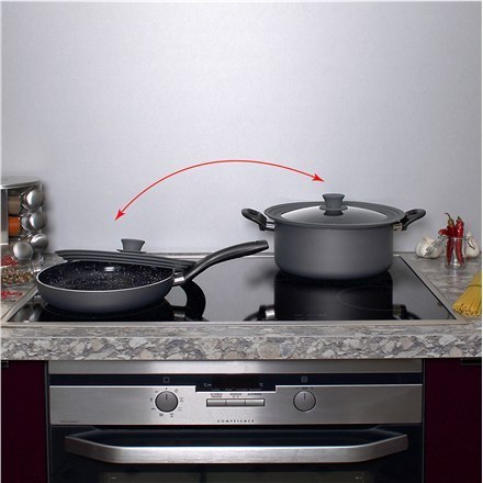 Stoneline | 13705 | Lid set of 2 | Lid | Diameter 16/18/20 and 24/26/28 cm | Transparent Stoneline | 13705 | Lid set of 2 | Lid | Diameter 16/18/20 and 24/26/28 cm | Transparent