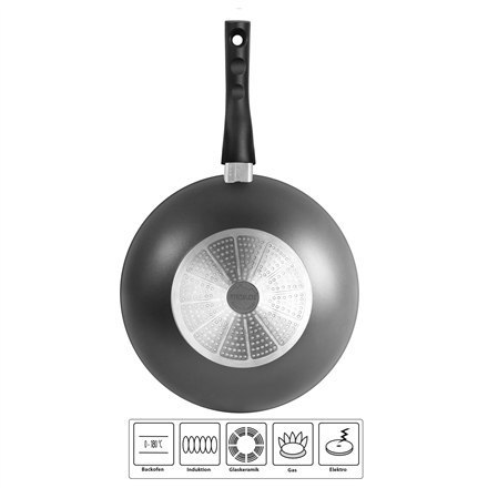 Stoneline | 19569 | Pan | Wok | Diameter 30 cm | Suitable for induction hob | Removable handle | Anthracite Stoneline | 19569 | Pan | Wok | Diameter 30 cm | Suitable for induction hob | Removable handle | Anthracite
