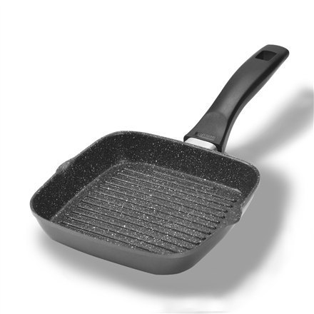 Stoneline | 21998 | Square Griddle Pan | Grill | Diameter 16 cm | Suitable for induction hob | Fixed handle | Black Stoneline | 21998 | Square Griddle Pan | Grill | Diameter 16 cm | Suitable for induction hob | Fixed handle | Black