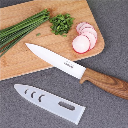 Stoneline | Back to Nature Universal Knife | 18314 | Ceramic knife | White/Wood | 1 pc(s) Stoneline | Back to Nature Universal Knife | 18314 | Ceramic knife | White/Wood | 1 pc(s)