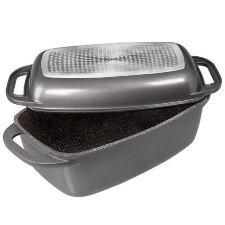 Stoneline | Roasting pot | 7947 | 2.7+5.6 L | Aluminium | Anthracite | Lid included | Pot Stoneline | Roasting pot | 7947 | 2.7+5.6 L | Aluminium | Anthracite | Lid included | Pot