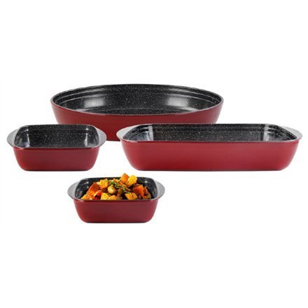 Stoneline | Yes | Casserole dish set of 4pcs | 21789 | 1+1+3+3.6 L | 20x17/35x24/39x24 cm | Borosilicate glass | Red | Dishwashe Stoneline | Yes | Casserole dish set of 4pcs | 21789 | 1+1+3+3.6 L | 20x17/35x24/39x24 cm | Borosilicate glass | Red | Dishwashe