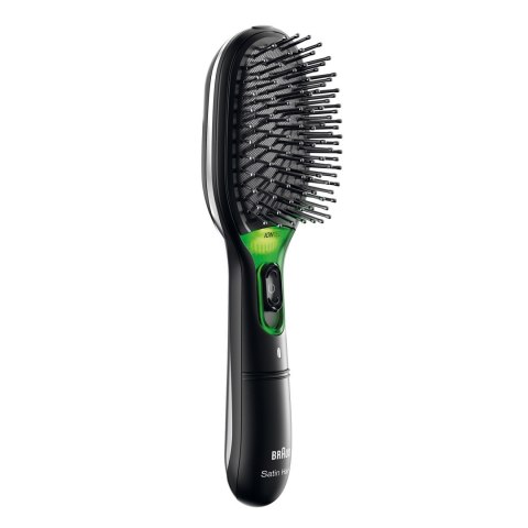Szczoteczka łopatkowa | Braun | BR710 | Gwarancja 24 miesiące | Kondycjonowanie jonowe | Czarny/Zielony Szczoteczka łopatkowa | Braun | BR710 | Gwarancja 24 miesiące | Kondycjonowanie jonowe | Czarny/Zielony