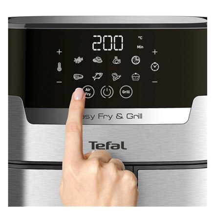 TEFAL | EY505D15 | Frytkownica z grillem | Moc 1400 W | Pojemność 4,2 L | Stal nierdzewna TEFAL | EY505D15 | Frytkownica z grillem | Moc 1400 W | Pojemność 4,2 L | Stal nierdzewna