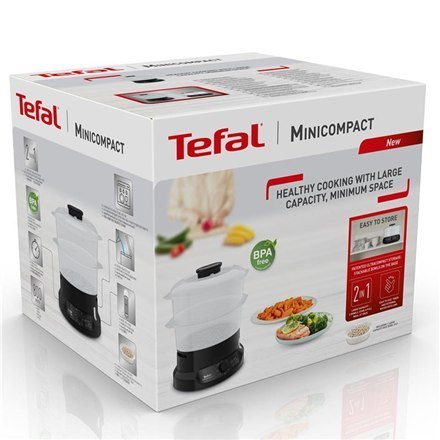 TEFAL | Food Steamer | VC139810 | Black | 800 W | Capacity 6 L | Number of baskets 2 TEFAL | Food Steamer | VC139810 | Black | 800 W | Capacity 6 L | Number of baskets 2