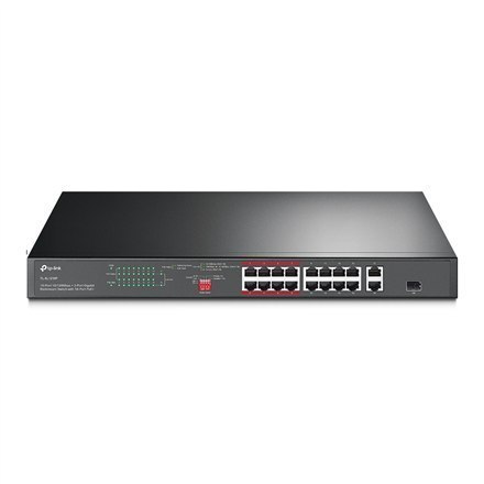 TP-LINK Switch TL-SL1218P Unmanaged, Rack Mountable, 10/100 Mbps (RJ-45) ports quantity 16, PoE+ ports quantity 16 TP-LINK Switch TL-SL1218P Unmanaged, Rack Mountable, 10/100 Mbps (RJ-45) ports quantity 16, PoE+ ports quantity 16