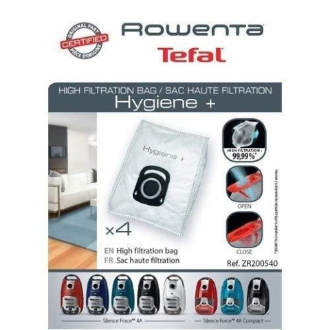 Tefal ZR200540 Vacuum cleaner bags, 4 pcs | TEFAL Tefal ZR200540 Vacuum cleaner bags, 4 pcs | TEFAL