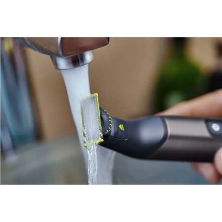 Trymer do włosów, twarzy i ciała Philips QP6551/15 OneBlade Pro | Bezprzewodowy, Mokry i Suchy, 14 Długości Strzyżenia | Czarno- Trymer do włosów, twarzy i ciała Philips QP6551/15 OneBlade Pro | Bezprzewodowy, Mokry i Suchy, 14 Długości Strzyżenia | Czarno-