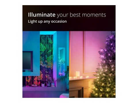 Twinkly Candies 100 Pearl-shaped RGB LEDs, Clear Wire, USB-C|Twinkly Twinkly Candies 100 Pearl-shaped RGB LEDs, Clear Wire, USB-C|Twinkly