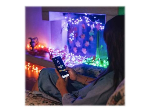 Twinkly Cluster Smart LED 400 RGB, 6m, Black/Green wire|Twinkly Twinkly Cluster Smart LED 400 RGB, 6m, Black/Green wire|Twinkly
