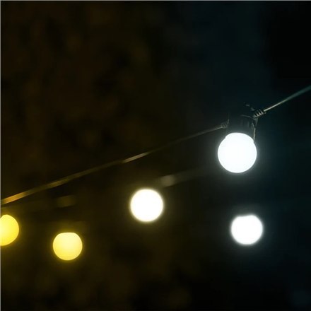 Twinkly | Girlandy Smart LED 40 AWW (Złoto+Srebro) żarówki G45, 20m | AWW - Zimne do ciepłej bieli Twinkly | Girlandy Smart LED 40 AWW (Złoto+Srebro) żarówki G45, 20m | AWW - Zimne do ciepłej bieli