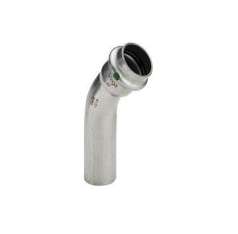 Viega | Sanpress Inox Bend 45° 22 Stainless steel/polished, 435400 Viega | Sanpress Inox Bend 45° 22 Stainless steel/polished, 435400
