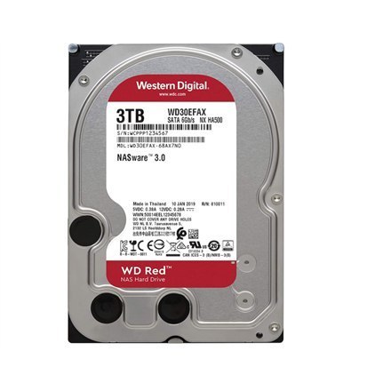 Western Digital | NAS Hard Drive | Red Plus | 5400 RPM | 3000 GB Western Digital | NAS Hard Drive | Red Plus | 5400 RPM | 3000 GB