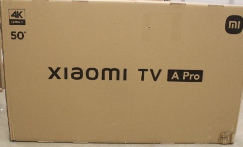 Xiaomi A Pro | 50" (125 cm) | Smart TV | Google TV | UHD | Black | DAMAGED PACKAGING Xiaomi A Pro | 50" (125 cm) | Smart TV | Google TV | UHD | Black | DAMAGED PACKAGING