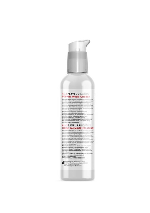 4 In 1 Lubricant with Poppin Wild Cherry Flavor - 4 fl oz / 118 ml 4 In 1 Lubricant with Poppin Wild Cherry Flavor - 4 fl oz / 118 ml