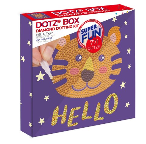 DIAMOND DOTZ DOTZ BOX HELLO TIGER DIAMOND DOTZ DOTZ BOX HELLO TIGER