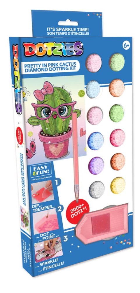 DIAMOND DOTZ DOTZIES PRETTY IN PINK CACTUS DIAMOND DOTZ DOTZIES PRETTY IN PINK CACTUS