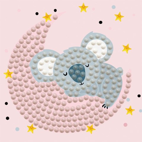 DIAMOND DOTZ WITH FRAME HUGGING THE MOON DIAMOND DOTZ WITH FRAME HUGGING THE MOON
