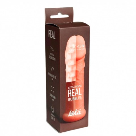 Penis sleeve Real Extra Sense Bubbles Penis sleeve Real Extra Sense Bubbles