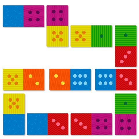 DOMINO KLASYCZNE GRA PLANSZOWA DLA NAJMŁODSZYCH DZIECI KOLOROWE KARTY DOMINO KLASYCZNE GRA PLANSZOWA DLA NAJMŁODSZYCH DZIECI KOLOROWE KARTY