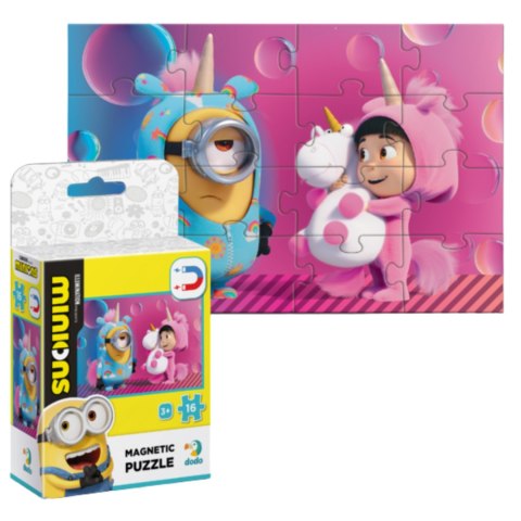 MAGNETYCZNE PUZZLE MINIONKI 16 ELEMENTÓW DO UŁOŻENIA DLA NAJMŁODSZYCH MAGNETYCZNE PUZZLE MINIONKI 16 ELEMENTÓW DO UŁOŻENIA DLA NAJMŁODSZYCH