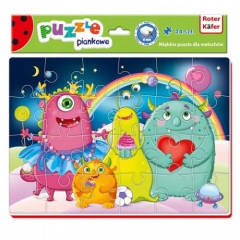 PIANKOWE PUZZLE A4 UROCZE STWORKI UKŁADANKA EDUKACYJNA ROTER KAFER PIANKOWE PUZZLE A4 UROCZE STWORKI UKŁADANKA EDUKACYJNA ROTER KAFER