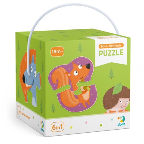 PUZZLE "LEŚNE ZWIERZĘTA" SZEŚĆ UKŁADANEK 2-3-4 ELEMENTY EDUKACYJNA ZABAWA PUZZLE "LEŚNE ZWIERZĘTA" SZEŚĆ UKŁADANEK 2-3-4 ELEMENTY EDUKACYJNA ZABAWA