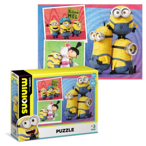 PUZZLE MINIONKI 80 ELEMENTÓW MINIONS UKŁADANKA KOLOROWA DLA DZIECI PUZZLE MINIONKI 80 ELEMENTÓW MINIONS UKŁADANKA KOLOROWA DLA DZIECI