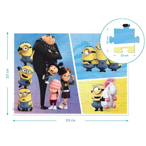 PUZZLE MINIONKI MINIONS 80 ELEMENTÓW UKŁADANKA KOLOROWA I WESOŁA DLA DZIECI PUZZLE MINIONKI MINIONS 80 ELEMENTÓW UKŁADANKA KOLOROWA I WESOŁA DLA DZIECI