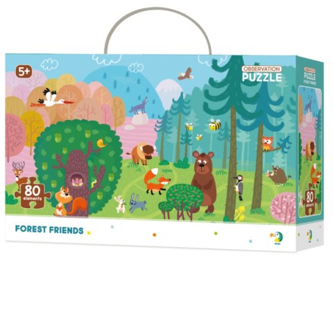 PUZZLE OBSERWACYJNE LEŚNI PRZYJACIELE 80 ELEMENTÓW DO UŁOŻENIA DLA DZIECI PUZZLE OBSERWACYJNE LEŚNI PRZYJACIELE 80 ELEMENTÓW DO UŁOŻENIA DLA DZIECI
