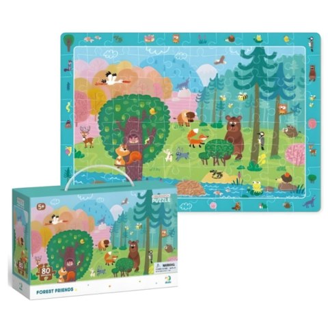 PUZZLE OBSERWACYJNE LEŚNI PRZYJACIELE 80 ELEMENTÓW DO UŁOŻENIA DLA DZIECI PUZZLE OBSERWACYJNE LEŚNI PRZYJACIELE 80 ELEMENTÓW DO UŁOŻENIA DLA DZIECI