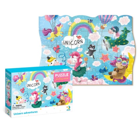 PUZZLE PRZYGODA JEDNOROŻCA 30 ELEMENTÓW KOLOROWA UKŁADANKA DLA NAJMŁODSZYCH PUZZLE PRZYGODA JEDNOROŻCA 30 ELEMENTÓW KOLOROWA UKŁADANKA DLA NAJMŁODSZYCH