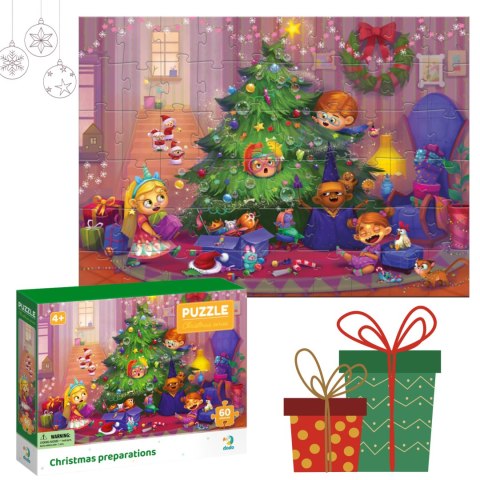 PUZZLE PRZYGOTOWANIE DO ŚWIĄT 60 ELEMENTÓW KOLOROWA UKŁADANKA DLA DZIECI PUZZLE PRZYGOTOWANIE DO ŚWIĄT 60 ELEMENTÓW KOLOROWA UKŁADANKA DLA DZIECI