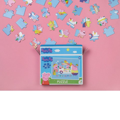PUZZLE ŚWINKA PEPPA 30 ELEMENTÓW PEPPA PIG UROCZY ZESTAW DLA MALUCHÓW