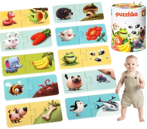 PUZZLE ZESTAW ZWIERZĄTKA JEDZENIE UKŁADANKI WZORY PUZZLE ZESTAW ZWIERZĄTKA JEDZENIE UKŁADANKI WZORY