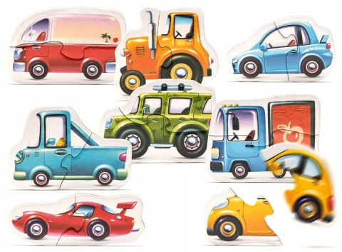 ZESTAW PUZZLE AUTKA AUTA SAMOCHODY UKŁADANIE WZORY ZESTAW PUZZLE AUTKA AUTA SAMOCHODY UKŁADANIE WZORY