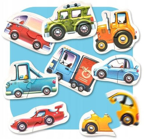 ZESTAW PUZZLE AUTKA AUTA SAMOCHODY UKŁADANIE WZORY ZESTAW PUZZLE AUTKA AUTA SAMOCHODY UKŁADANIE WZORY