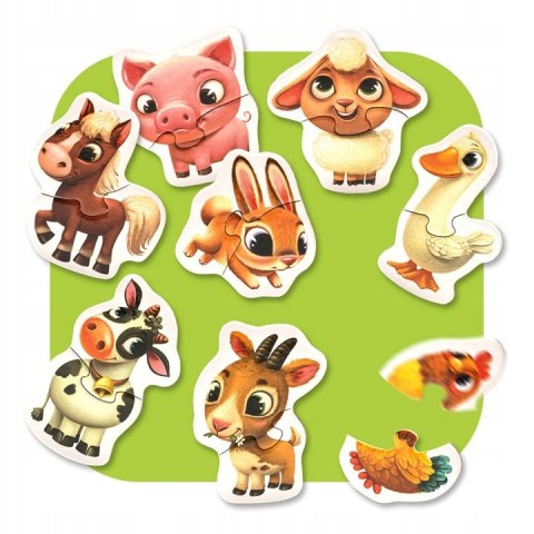 ZESTAW PUZZLE ZWIERZĄTKA WIEJSKIE DO UKŁADANIA ZESTAW PUZZLE ZWIERZĄTKA WIEJSKIE DO UKŁADANIA