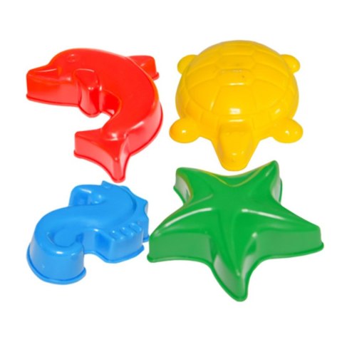 FOREMKI DO PIASKU ZWIERZĘTA MORSKIE PLAŻA PIASKOWNICA ZESTAW 4 FOREMEK FOREMKI DO PIASKU ZWIERZĘTA MORSKIE PLAŻA PIASKOWNICA ZESTAW 4 FOREMEK