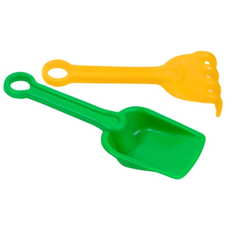 ŁOPATKA I GRABKI KOMPLET DO PIASKU 22CM ŁOPATKA I GRABKI KOMPLET DO PIASKU 22CM