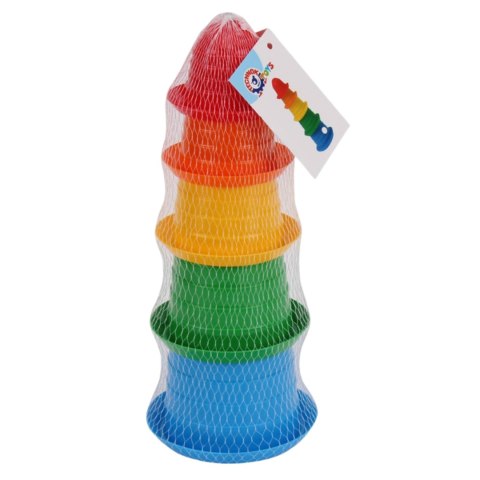 PIRAMIDA SOMBRERO WIEŻA FOREMKI DO PIASKU 5 ELEMENTÓW RÓŻNE KOLORY PIRAMIDA SOMBRERO WIEŻA FOREMKI DO PIASKU 5 ELEMENTÓW RÓŻNE KOLORY