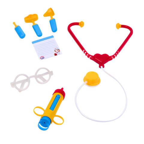 ZESTAW LEKARZA DOKTOR MEDYK STETOSKOP OKULARY STRZYKAWKA AKCESORIA ZESTAW LEKARZA DOKTOR MEDYK STETOSKOP OKULARY STRZYKAWKA AKCESORIA