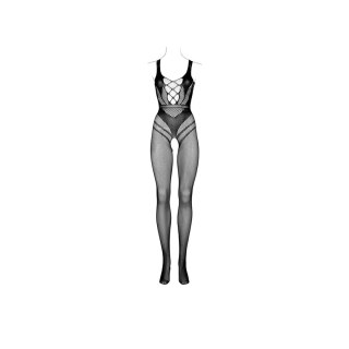 LE DÉSIR Bodystocking with Accentuated Lines One Size