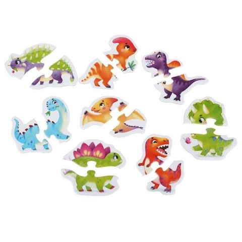 PUZZLE ZESTAW DO UKŁADANIA DINOZAURY ZWIERZĘTA KOLOROWE ELEMENTY PUZZLE ZESTAW DO UKŁADANIA DINOZAURY ZWIERZĘTA KOLOROWE ELEMENTY