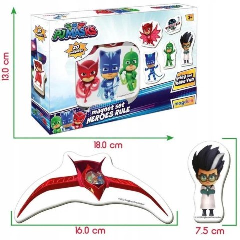 ZESTAW MAGNESÓW PIDŻAMERSI PJ MASKS ZASADY BOHATERÓW KOLOROWA UKŁADANKA ZESTAW MAGNESÓW PIDŻAMERSI PJ MASKS ZASADY BOHATERÓW KOLOROWA UKŁADANKA