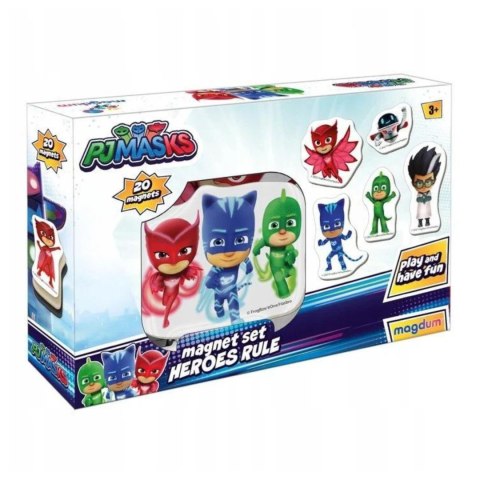 ZESTAW MAGNESÓW PIDŻAMERSI PJ MASKS ZASADY BOHATERÓW KOLOROWA UKŁADANKA ZESTAW MAGNESÓW PIDŻAMERSI PJ MASKS ZASADY BOHATERÓW KOLOROWA UKŁADANKA