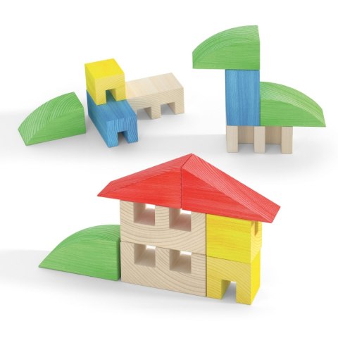 DREWNIANE KLOCKI TOYTOWN 15 EL. DREWNIANE KLOCKI TOYTOWN 15 EL.