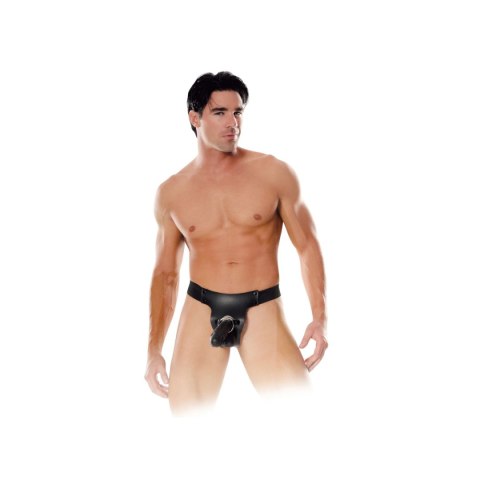 Fetish Fantasy Series Mr. Big Hollow 8" Strap-on Black Fetish Fantasy Series Mr. Big Hollow 8" Strap-on Black