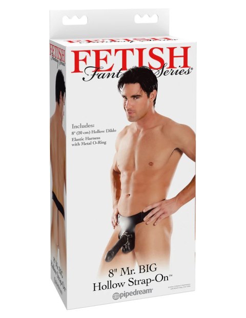 Fetish Fantasy Series Mr. Big Hollow 8" Strap-on Black Fetish Fantasy Series Mr. Big Hollow 8" Strap-on Black