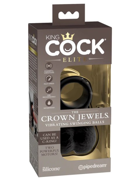 King Cock Elite The Crown Jewels - Vibrating swinging balls King Cock Elite The Crown Jewels - Vibrating swinging balls